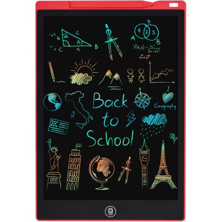 12 pouces tablette d'écriture lcd colorée,rosecat tableau magique tablette dessin enfant jouets pour jouet enfant 2 3 4 5 6 7 an