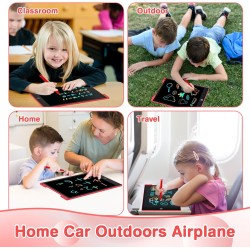 12 pouces tablette d'écriture lcd colorée,rosecat tableau magique tablette dessin enfant jouets pour jouet enfant 2 3 4 5 6 7 an