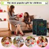 Tablette D'écriture LCD 15 Pouces-2 Pack,LCD Tablette Dessin avec Ecran Coloré,Bloc D'écriture Effaçable avec des Autocollants D