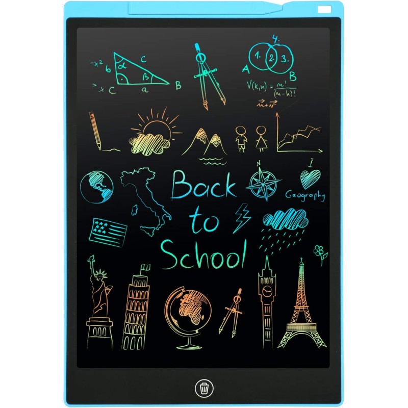 Tablette dessin enfant,rosecat 12 pouces tablette d'écriture lcd ardoise magique effacable jouet enfant 2 3 4 5 6 7 ans cadeau b