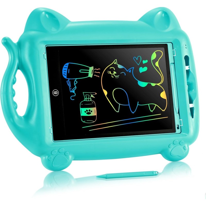 Tablette Dessin Enfant 12 Pouces,PINCAT Jouet Enfant 2 3 4 5 6 7 Ans Garcon Cadeau Fille Ardoise Blanche Effacable LCD Coloré Ta