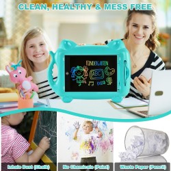 Tablette Dessin Enfant 12 Pouces,PINCAT Jouet Enfant 2 3 4 5 6 7 Ans Garcon Cadeau Fille Ardoise Blanche Effacable LCD Coloré Ta