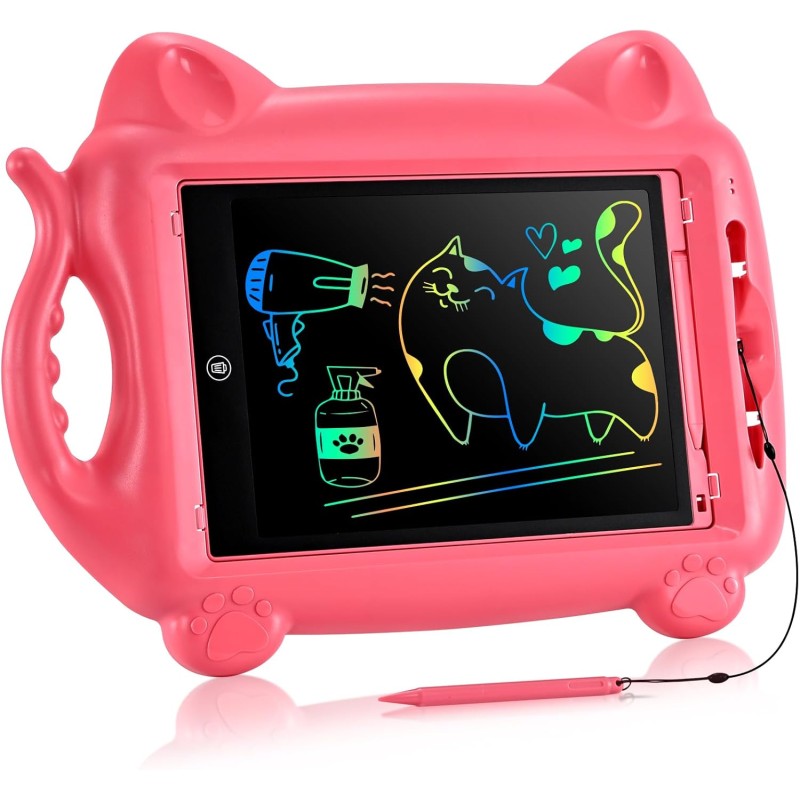 Ardoise Magique LCD,PINCAT Tablette Dessin Enfant 12 Pouces Tablette D'écriture Cadeau Bebe Fille Jouet Enfant 2 3 4 5 6 7 8 Ans