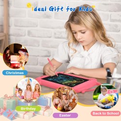 Ardoise Magique LCD,PINCAT Tablette Dessin Enfant 12 Pouces Tablette D'écriture Cadeau Bebe Fille Jouet Enfant 2 3 4 5 6 7 8 Ans