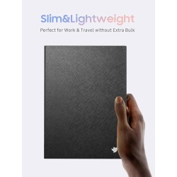 Étui de protection à rabat en cuir PU de qualité supérieure pour iFLYTEK AINOTE Air2 Tablette 8,2", fin et léger, durable avec c