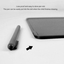Dpofirs tablette d'écriture lcd 16 pouces, bloc de dessin à écran coloré avec haute sensibilité, bloc de dessin coloré pour plan