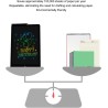 Dpofirs tablette d'écriture lcd 16 pouces, bloc de dessin à écran coloré avec haute sensibilité, bloc de dessin coloré pour plan