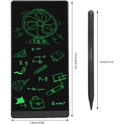 Septpenta Mini Tablette D'Écriture LCD, Bloc Notes Électronique Réutilisable et Effaçable de 6, 5 Pouces, Bloc Notes Numérique E