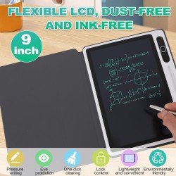 Bloc-Notes électronique LCD, Bloc-Notes à Dessin Fournitures de Bureau Bloc-Notes Numérique Tablette électronique Bloc-Notes USB