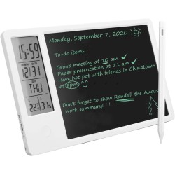 Tablette d'écriture LCD avec stylet, calendrier électronique de bureau Tableau d'écriture LCD de type C Bloc-notes à affichage n