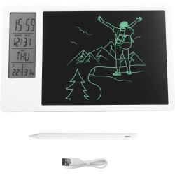 Tablette d'écriture LCD avec stylet, calendrier électronique de bureau Tableau d'écriture LCD de type C Bloc-notes à affichage n