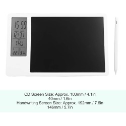 Tablette d'écriture LCD avec stylet, calendrier électronique de bureau Tableau d'écriture LCD de type C Bloc-notes à affichage n