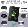 [Lot de 2] Genialba Tablette D'écriture LCD Colorée 12 Pouces, Planche À Dessin Effaçable Portable, Tablette Graphique Éducative