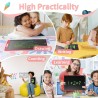 Lot de 2 tableaux d'écriture LCD de 10 pouces, tableau à dessin portable effaçable, cadeau pour enfants, tablette graphique pour