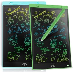 [2 pièces] Tablette Graphique LCD Écriture Colorée 12 Pouces, Tableau de Dessin Effaçable, Cadeau Enfants, Tablette Graphique po
