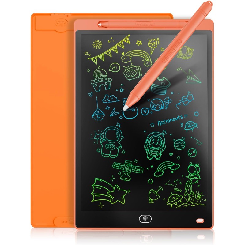 Tablette graphique lcd écriture colorée de 10 pouces, tableau de dessin effaçable portable, cadeau pour enfants, tablette graphi