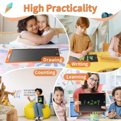 Tablette graphique lcd écriture colorée de 10 pouces, tableau de dessin effaçable portable, cadeau pour enfants, tablette graphi