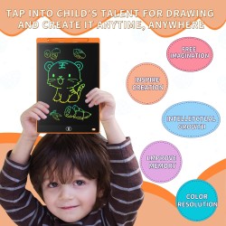 Tablette graphique lcd écriture colorée de 10 pouces, tableau de dessin effaçable portable, cadeau pour enfants, tablette graphi