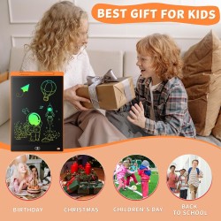 Tablette graphique lcd écriture colorée de 10 pouces, tableau de dessin effaçable portable, cadeau pour enfants, tablette graphi