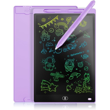 Tablette Graphique LCD Écriture Colorée 10 Pouces, Tableau effaçable Portable, Cadeau Enfants, Tablette Graphique pour Jeux Enfa
