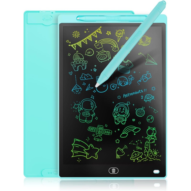 Tableau d'écriture LCD de 16 pouces - Tablette électronique colorée - Portable et effaçable - Tablette graphique pour jeux d'enf