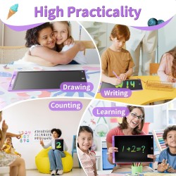 Tableau d'écriture LCD coloré - 8,5 pouces - Cadeau pour enfants - Tablette d'écriture LCD - Tablette graphique pour jeux d'enfa