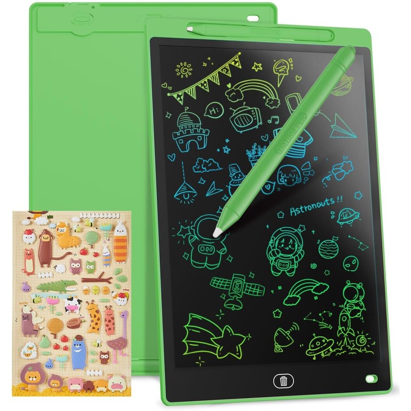 Tablette graphique LCD Écriture colorée de 8,5 pouces, tableau de dessin effaçable portable, cadeau pour enfants, tablette graph