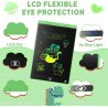 Tablette graphique LCD Écriture colorée de 8,5 pouces, tableau de dessin effaçable portable, cadeau pour enfants, tablette graph