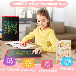 LCD Tableau d'Écriture 10 Pouces Genialba Coloré LCD Tablette d'écriture Cadeau pour Enfants LCD Writing Tablette Electronique T