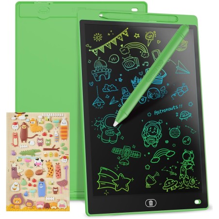 LCD Tableau d'Écriture 10 Pouces Genialba Coloré LCD Tablette d'écriture Cadeau pour Enfants LCD Writing Tablette Electronique T