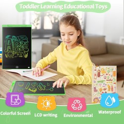 LCD Tableau d'Écriture 10 Pouces Genialba Coloré LCD Tablette d'écriture Cadeau pour Enfants LCD Writing Tablette Electronique T
