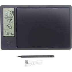 Calendrier de Tablette de Planificateur Numérique électronique avec Affichage de L'heure, de la Température et de l'humidité, Ca