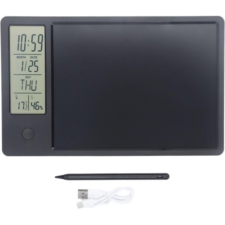 Calendrier de Tablette de Planificateur Numérique électronique avec Affichage de L'heure, de la Température et de l'humidité, Ca