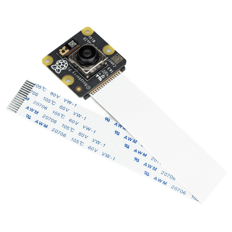 Raspberry Pi® Camera Module 3 Wide Noir Camera Module 3 Wide Noir Module de caméra Couleur CMOS Convient pour (Kits de