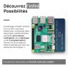 Raspberry Pi 5 Kit de Refroidissement 8 Go | Adaptateur d'alimentation USB-C 27 W | logement | Refroidisseur Actif | Carte mémoi