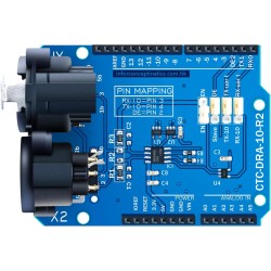 CQRobot DMX Shield MAX485 Chipset Compatible with Arduino Motherboard (RDM Capable), with XLR 3-Pin Male/Female Connectors, Devi
