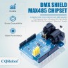 CQRobot DMX Shield MAX485 Chipset Compatible with Arduino Motherboard (RDM Capable), with XLR 3-Pin Male/Female Connectors, Devi