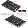 Geekworm X1005 Dual NVMe SSD Shield Bottom for Raspberry Pi 5, Supports Hailo-8 AI Accelerator