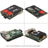 Geekworm X1005 Dual NVMe SSD Shield Bottom for Raspberry Pi 5, Supports Hailo-8 AI Accelerator