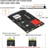 Geekworm X1005 Dual NVMe SSD Shield Bottom for Raspberry Pi 5, Supports Hailo-8 AI Accelerator