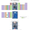 Waveshare esp32-c6 mini development board(with pre-solderouge header), based on esp32-c6fh4, dual processors, 160mhz running fre