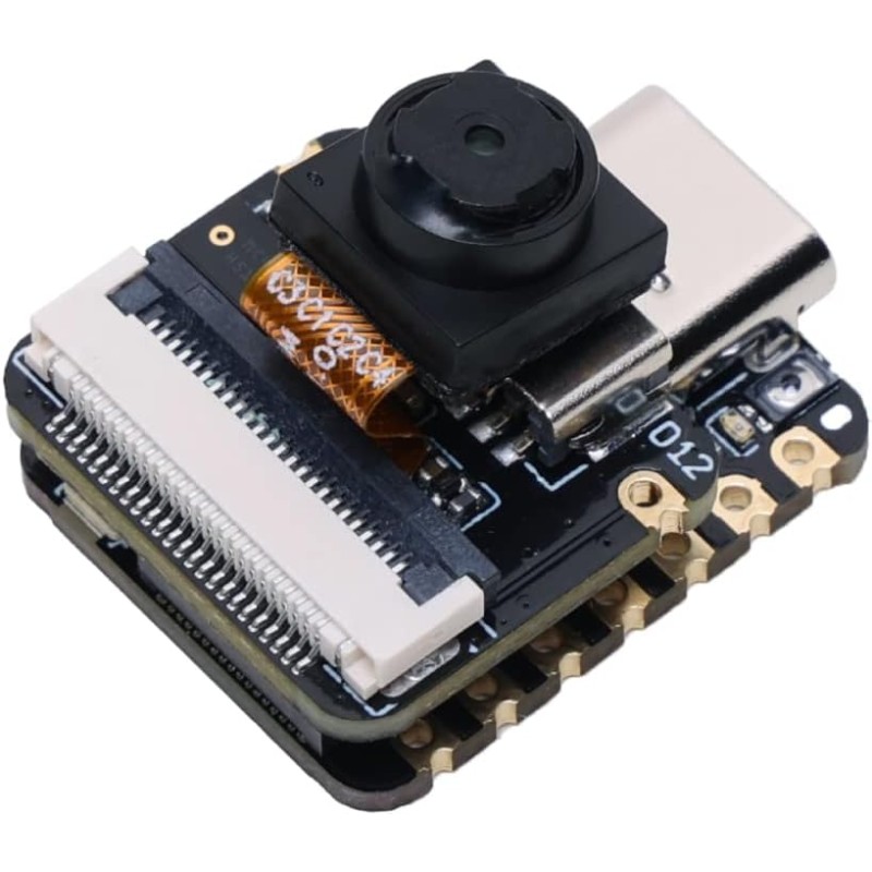 Seeed Studio XIAO ESP32 S3 Sense - Wi-Fi 2,4 GHz, BLE 5.0, capteur d'appareil photo OV2640, microphone numérique, PSRAM 8 Mo, fl