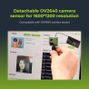 Seeed Studio XIAO ESP32 S3 Sense - Wi-Fi 2,4 GHz, BLE 5.0, capteur d'appareil photo OV2640, microphone numérique, PSRAM 8 Mo, fl