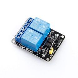 SUNFOUNDER 2 Channel DC 5V Relay Module with Optocoupler Low Level Trigger Expansion Board Compatible with Arduino R3 Mega 2560 