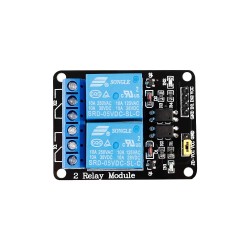 SUNFOUNDER 2 Channel DC 5V Relay Module with Optocoupler Low Level Trigger Expansion Board Compatible with Arduino R3 Mega 2560 