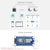 Waveshare SX1262 868/915M LoRaWAN Node Module for Raspberry Pi,with Sucker Antenna,Higher Power Efficiency,Longer Transmission D