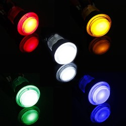 EG STARTS 10 x Nouveaux LED Arcade Boutons avec micro switch Mame Multicade choix de 5 couleurs