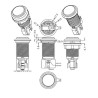 EG STARTS 10 x Nouveaux LED Arcade Boutons avec micro switch Mame Multicade choix de 5 couleurs