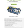 Waveshare GSM/GPRS Hat for Raspberry Pi 2B/3B/3B+/Zero/Zero W Jetson Nano Based on SIM800C Send Messages Connect to Wireless Int