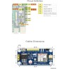 Waveshare GSM/GPRS Hat for Raspberry Pi 2B/3B/3B+/Zero/Zero W Jetson Nano Based on SIM800C Send Messages Connect to Wireless Int